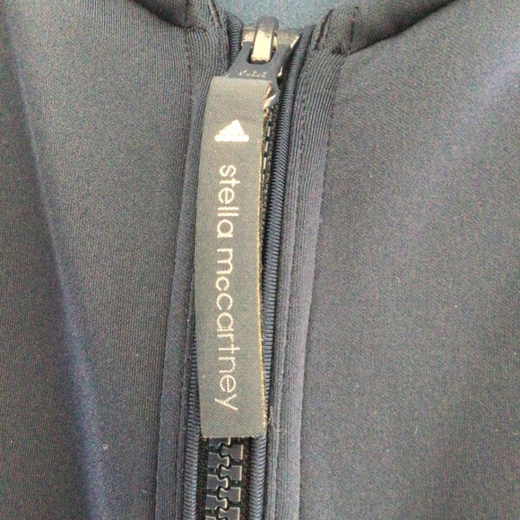 STELLA MCCARTNEY X ADIDAS BLUE CROP BOMBER JACKET SMALL - Picture 10 of 16